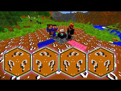 LUCKY POOP BLOCKS BATTLE ARENA  MOD CHALLENGE - MINECRAFT MODDED MINI-GAME!