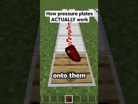 How pressure plates ACTUALLY work in Minecraft