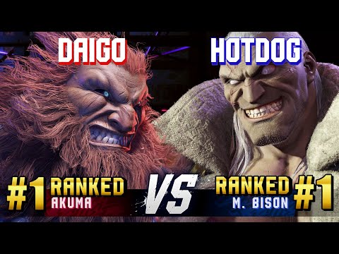 SF6 ▰ DAIGO (#1 Ranked Akuma) vs HOTDOG (#1 Ranked M.Bison) ▰ High Level Gameplay