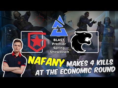Nafany makes 4 kills at the economic round, Gambit vs FURIA, BLAST Premier Spring Showdown