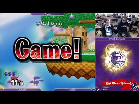 CC3 - CeeLew (Falco) vs Mascot (Fox) - Melee Singles