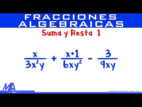Addition and subtraction of algebraic fractions | Example 1