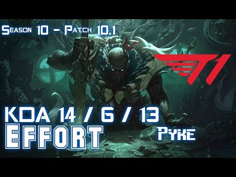T1 Effort PYKE vs KARMA Supp - Patch 10.1 KR Ranked
