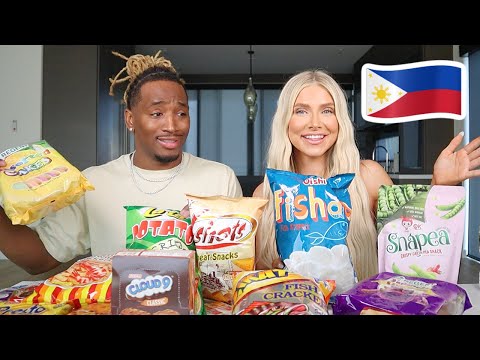 Trying FILIPINO SNACKS for the FIRST TIME!