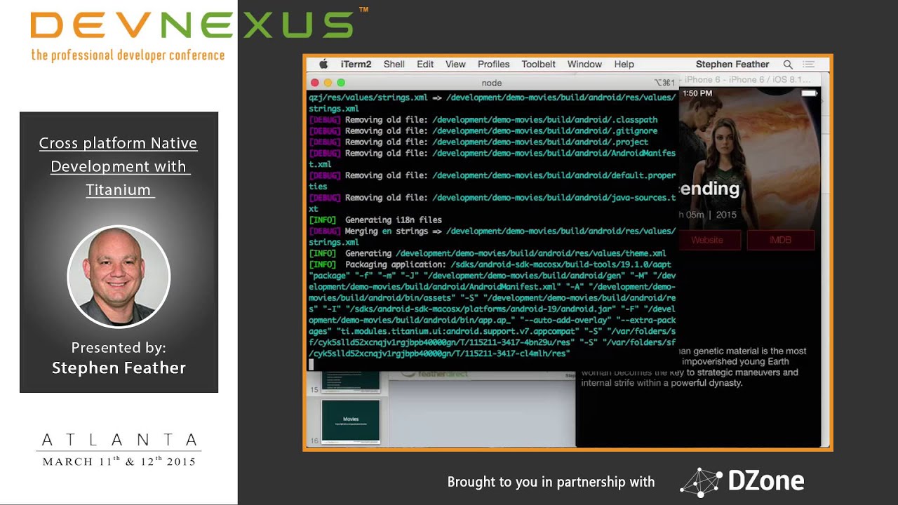 Devnexus 2015 - Cross platform Native Development with Titanium - Stephen Feather