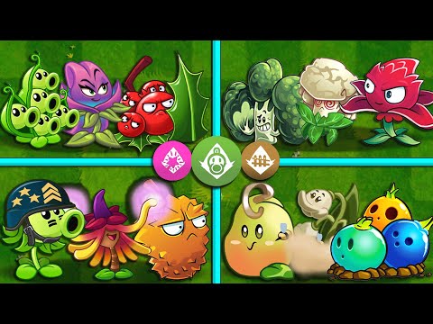 4 Best Team Plants Magic + Appease + Shield | Who Will Win? - PvZ 2 Team Plants Battlez