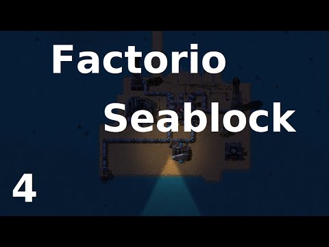 Let's Play Factorio Seablock - 04 - Gameplay Playthrough