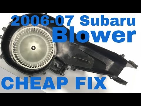 Get It BLOWING Again! How to Repair Blower Motor Assembly for 06-07 Subaru Impreza Cheap and Easy!