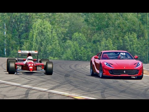 Ferrari 812 Superfast vs Ferrari F1 1993 - Spa