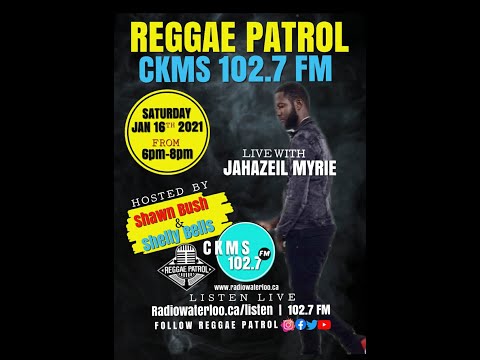 Jahazeil Myrie Interview with Reggae Patrol on CKMS 102.7 fm