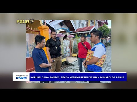 KORUPSI DANA BANSOS, SEKDA KEEROM RESMI DITAHAN DI MAPOLDA PAPUA