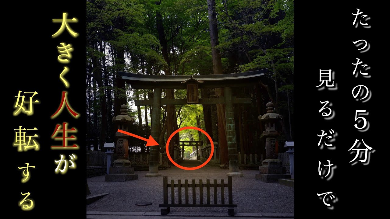 絶対に見逃さないで※たった５分見るだけで※悪い気を取り除き人生が好転し始めます！田村神社参拝パワースポット一人旅