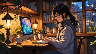 Lofi Study Beats 📚 Cozy Night Ambience with Relaxing Music for Focus & Work