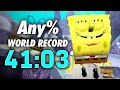 Any World Record 41 03 SpongeBob SquarePants Battle For Bikini Bottom Speedrun