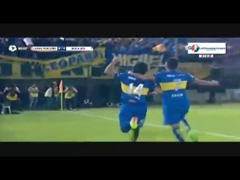 Copa Libertadores 2016 - 8vos Final - Cerro Porteño 1 - Boca 2 Gol Nicolas Lodeiro