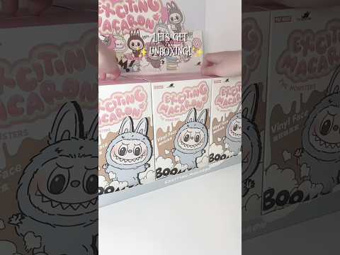 LABUBU MACARON SECRET HUNTING PT.1 😱💗 #asmr #blindbox #cute #popmart #asmrunboxing #toys #labubu