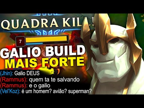 MONO GALIO UMA KILL POR MINUTO COM A BUILD MAIS ABSURDA | MONO GALIO FULL AP QUADRA KILL GAMEPLAY