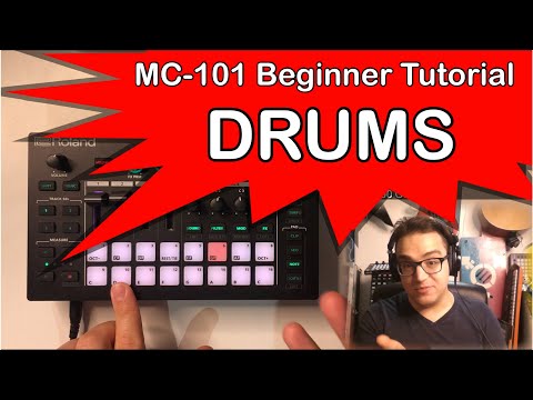 Roland MC-101 Beginner Tutorials: 3) Drum programming