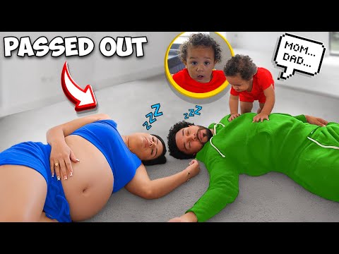 PASSING OUT IN FRONT OF OUR SON TO SEE HIS REACTION! *Hilarious*