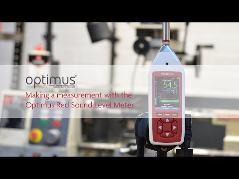 オプティマスレッド騒音計で騒音測定を行う (Making a noise measurement with the Optimus Red Sound Level Meters)