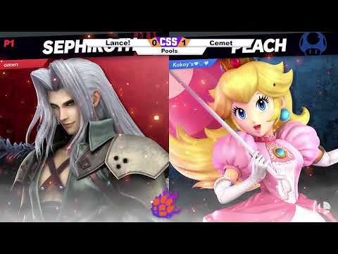 Clemson Smash Series 33 - RR Pools - Lance! (Sephiroth) vs. Lovely (Peach) - SSBU