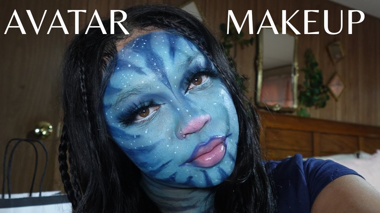 AVATAR MAKEUP TUTORIAL | BEGINNER HALLOWEEN MAKEUP