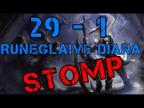√ 29-1 JUNGLE DIANA STOMP! - Full Game Commentary - League of Legends