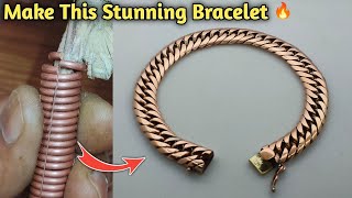 Copper Wire Into a Stunning Bracelet | Handmade Bracelet | Step-by-Step Tutorial