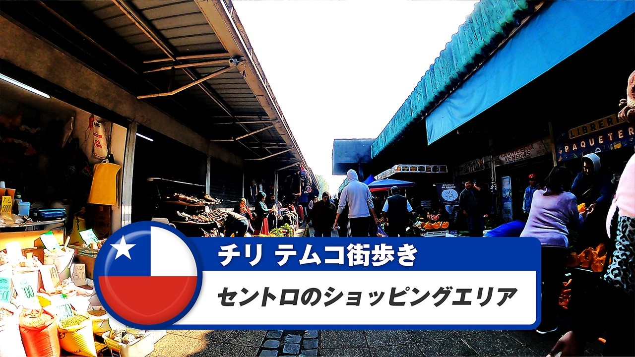 【チリ】テムコ②セントロのショッピングエリア