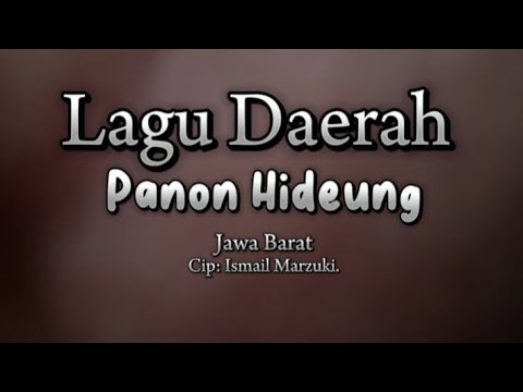 LAGU DAERAH PANON HIDEUNG