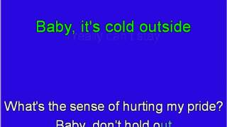 Karaoke Baby It's Cold Outside Idina Menzel ft, Michael Buble