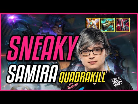 SNEAKY - SAMIRA vs TRISTANA ADC - NA GRANDMASTER - PATCH 11.11 PENTAKILL