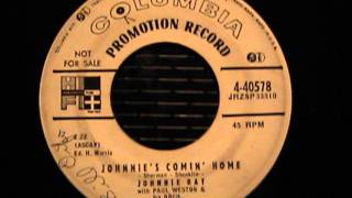 Johnnie Ray Johnnie's Comin' Home "Columbia Promotion Record"