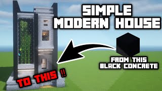 Minecraft Simple Modern House | How to Build Minecraft Modern House | Minecraft House Tutorial