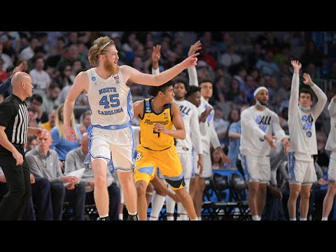 All 13 North Carolina threes from their first round win over Marquette