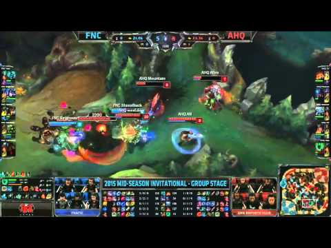 Fnatic vs AHQ e-Sports Club - HIGHLIGHTS - MSI 2015 - Day 1 - League of Legends