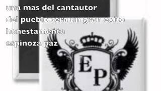 espinoza paz honestamente  2012 con letra