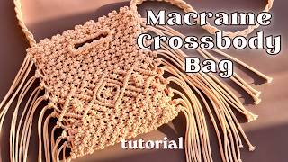 DIY Macrame Crossbody Bag Tutorial | Easy Boho Fringe Bag | Step-by-Step Pattern