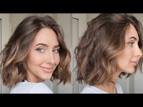 effortless beach waves hair tutorial | short hair