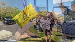Man arrested after spraying No Kings protesters in Greenwood