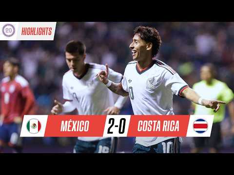 MÉXICO 2-0 COSTA RICA | SELECCIÓN MEXICANA es LÍDER INVICTO | Premundial Concacaf Sub-20 | Resumen