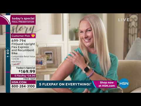 FitQuest Upright Flex Express and Recumbent Bike with Re...