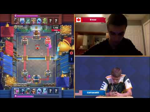 coltonw83 vs B-rad |  2017 Clash Royale Championship NA [HD]