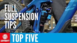 Top Five Full Suspension Mountain Bike Maintenance Tips