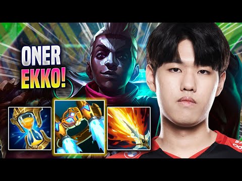 ONER IS SO GOOD WITH EKKO! - T1 Oner Plays Ekko MID vs Ahri! | Season 2022