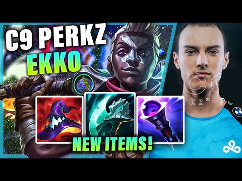 PERKZ FIRST PENTA & STREAM ON C9.! W/ NEW ITEMS EKKO VS AKALI | C9 PERKZ FIRST STREAM! PRESEASON S11
