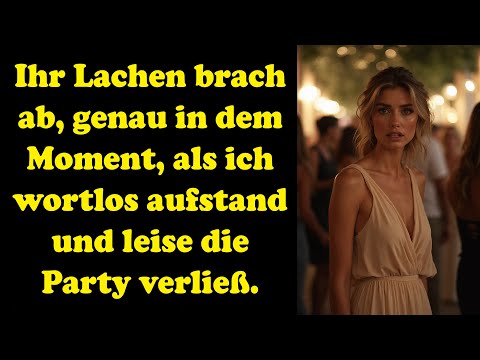 Ihr Lachen verstummte, als ich still aufstand und für immer ging