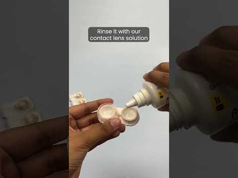How to clean contact lenses. Step by step routine 🩵