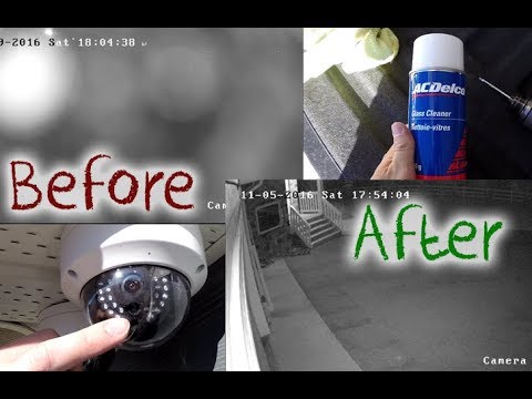 How to clean your hikvision dome security camera