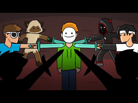 1 Hour of Dream: Minecraft Manhunt ANIMATED (Marathon)